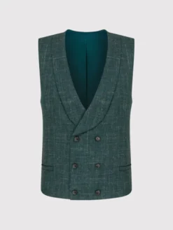 Pako Lorente Kamizelka P23WP-8X-007 Zielony Slim Fit
