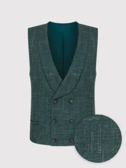 Pako Lorente Kamizelka P23WP-8X-007 Zielony Slim Fit
