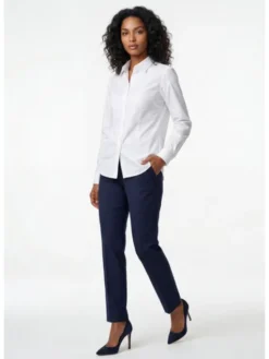 Pako Lorente Koszula B00B0-1X-K01 Biały Slim Fit
