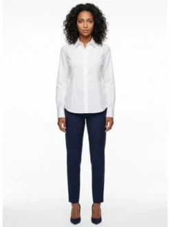 Pako Lorente Koszula B00B0-1X-K01 Biały Slim Fit
