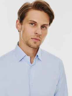 Pako Lorente Koszula P000B-1X-008 Niebieski Slim Fit