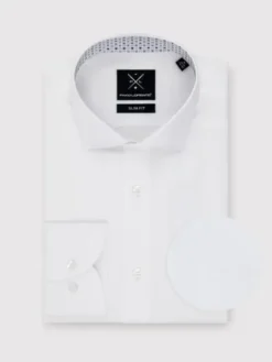 Pako Lorente Koszula P25SF-1X-052 Biały Slim Fit