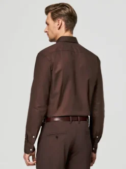 Pako Lorente Koszula P26SF-1X-003 Brązowy Slim Fit