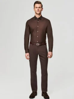 Pako Lorente Koszula P26SF-1X-003 Brązowy Slim Fit