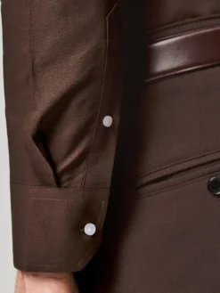 Pako Lorente Koszula P26SF-1X-003 Brązowy Slim Fit