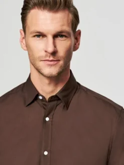 Pako Lorente Koszula P26SF-1X-003 Brązowy Slim Fit