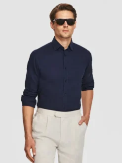 Pako Lorente Koszula P26SF-1X-021 Granatowy Slim Fit