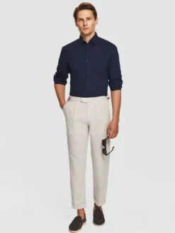 Pako Lorente Koszula P26SF-1X-021 Granatowy Slim Fit