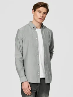 Pako Lorente Koszula P26SN-1X-067 Szary Slim Fit