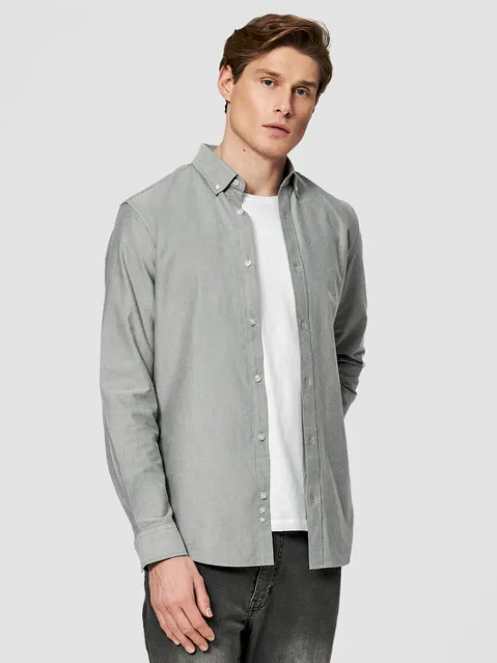 Pako Lorente Koszula P26SN-1X-067 Szary Slim Fit