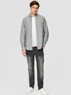Pako Lorente Koszula P26SN-1X-067 Szary Slim Fit