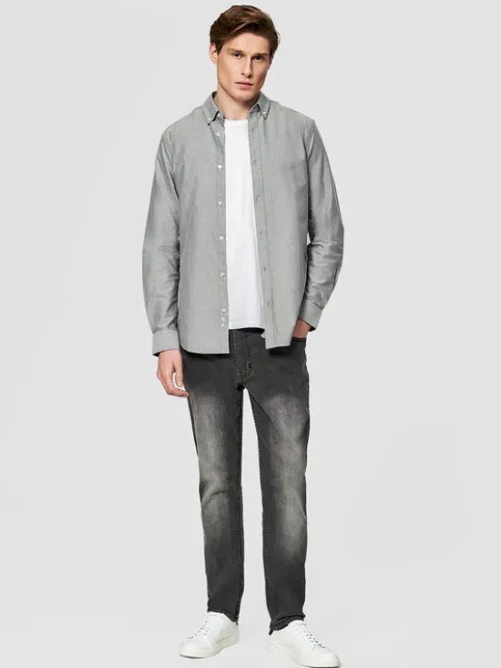 Pako Lorente Koszula P26SN-1X-067 Szary Slim Fit