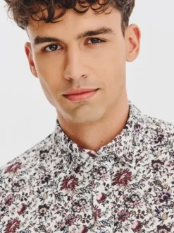 Pako Lorente Koszula P25WF-1X-054 Biały Slim Fit