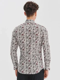Pako Lorente Koszula P25WF-1X-054 Biały Slim Fit