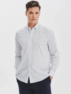 Pako Lorente Koszula P25WF-1X-067 Biały Regular Fit