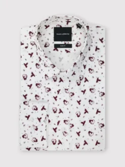 Pako Lorente Koszula P25WF-1X-013 Biały Slim Fit