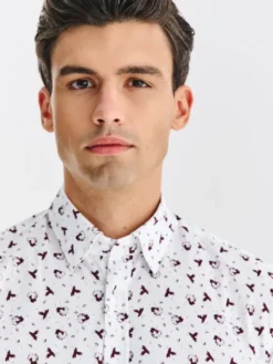 Pako Lorente Koszula P25WF-1X-013 Biały Slim Fit