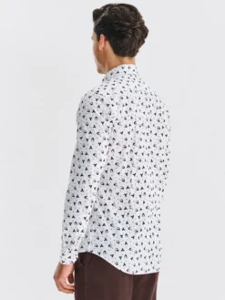 Pako Lorente Koszula P25WF-1X-013 Biały Slim Fit