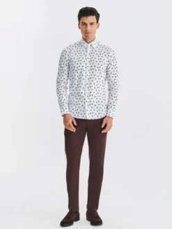 Pako Lorente Koszula P25WF-1X-013 Biały Slim Fit