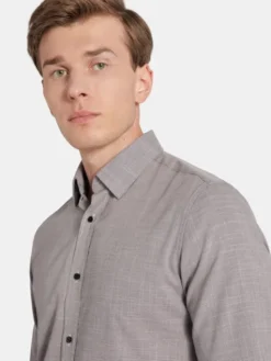 Pako Lorente Koszula P25WF-1X-020 Brązowy Slim Fit
