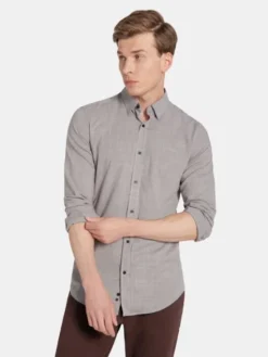 Pako Lorente Koszula P25WF-1X-020 Brązowy Slim Fit