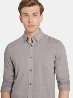 Pako Lorente Koszula P25WF-1X-020 Brązowy Slim Fit