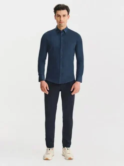 Pako Lorente Koszula P25WF-1X-019 Granatowy Slim Fit