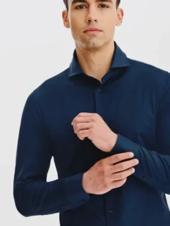 Pako Lorente Koszula P25WF-1X-025 Granatowy Classic Fit
