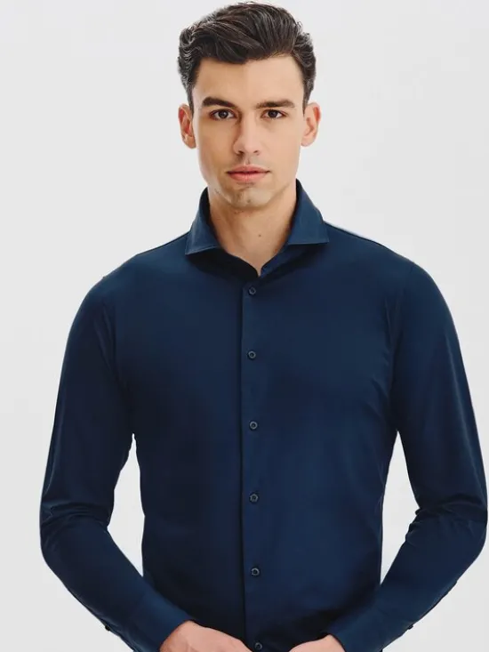Pako Lorente Koszula P25WF-1X-025 Granatowy Classic Fit