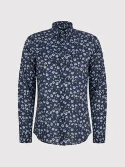 Pako Lorente Koszula P25WF-1X-041 Granatowy Slim Fit