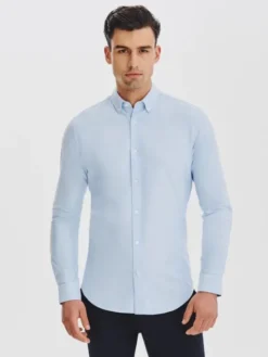 Pako Lorente Koszula P25WF-1X-003 Niebieski Slim Fit