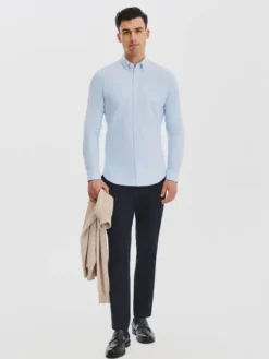 Pako Lorente Koszula P25WF-1X-003 Niebieski Slim Fit