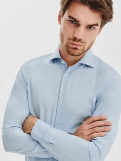 Pako Lorente Koszula P25WF-1X-015 Niebieski Slim Fit