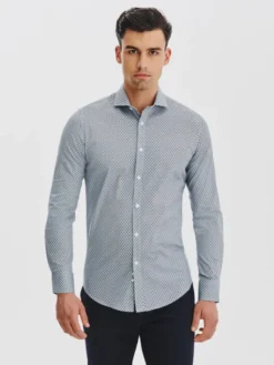 Pako Lorente Koszula P25WF-1X-023 Niebieski Slim Fit