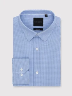 Pako Lorente Koszula P25WF-1X-051 Niebieski Slim Fit