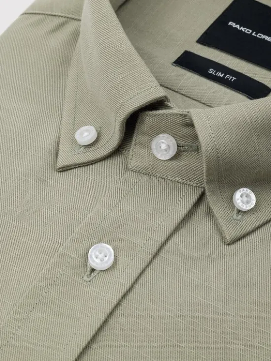 Pako Lorente Koszula P26WF-1X-026 Zielony Slim Fit