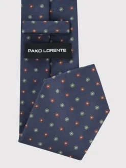 Pako Lorente Krawat P26SF-KX-014 Granatowy