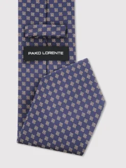 Pako Lorente Krawat P25WF-KX-018 Granatowy