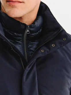 Pako Lorente Kurtka przejściowa P25WF-5X-013 Granatowy Classic Fit