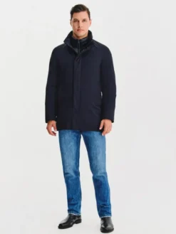 Pako Lorente Kurtka przejściowa P25WF-5X-013 Granatowy Classic Fit