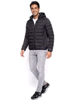Pako Lorente Kurtka przejściowa B000B-5X-002 Czarny Regular Fit
