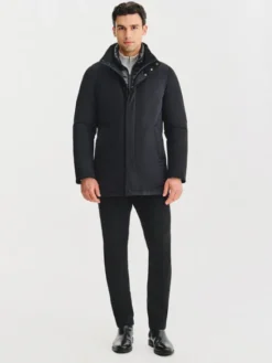 Pako Lorente Kurtka przejściowa P25WF-5X-013 Czarny Classic Fit