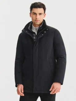 Pako Lorente Kurtka przejściowa P25WF-5X-013 Czarny Classic Fit