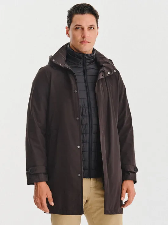 Pako Lorente Kurtka przejściowa P25WF-5X-005 Brązowy Classic Fit