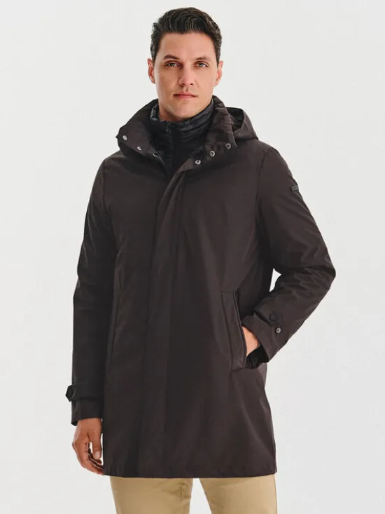 Pako Lorente Kurtka przejściowa P25WF-5X-005 Brązowy Classic Fit