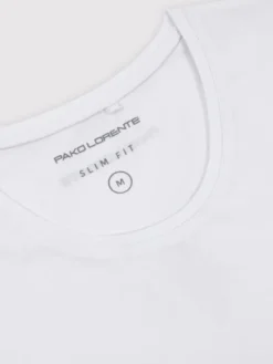 Pako Lorente Longsleeve P000B-TL-007 Biały Slim Fit