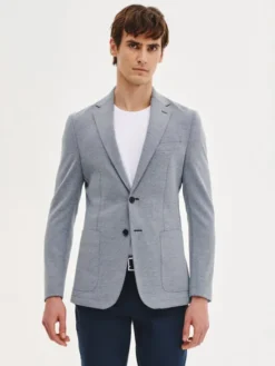 Pako Lorente Marynarka P25BN-3X-002 Niebieski Slim Fit