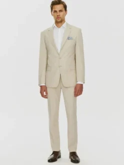 Pako Lorente Marynarka P24SF-3G-004 Beżowy Slim Fit