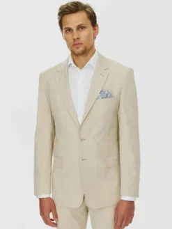 Pako Lorente Marynarka P24SF-3G-004 Beżowy Slim Fit