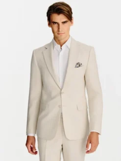 Pako Lorente Marynarka P26SF-3G-023 Beżowy Slim Fit